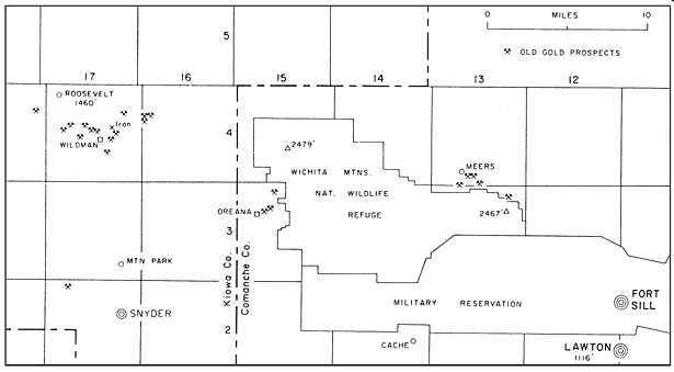 Map of Oklahoma.