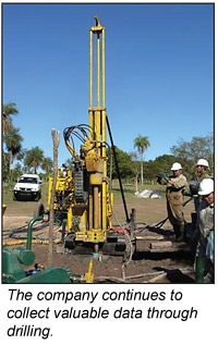 Drilling by Cue Resources' Yuti Project