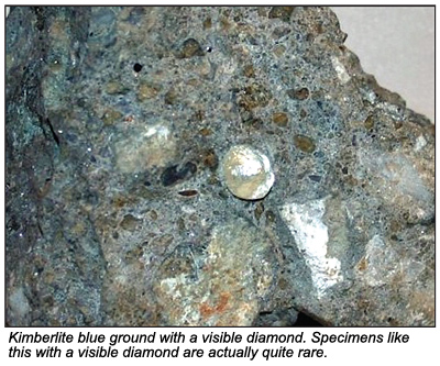 Identity Help : Rough Diamond in Kimberlite conglomerate???