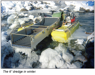 The Challenge of Winter Dredging - - ICMJ's Prospecting and Mining Journal